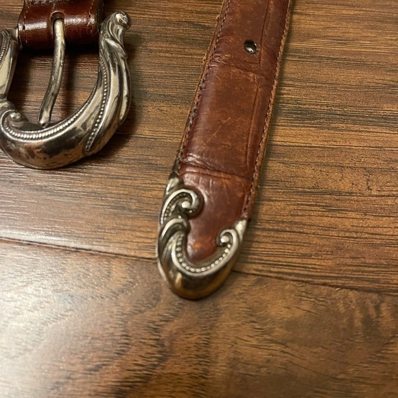 Brighton Brown Leather Belt Size L - Picture 5 of 5